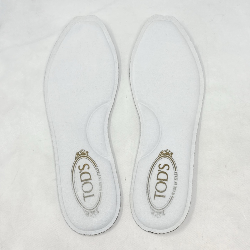Tod's Kate Crochet Technical Knit Leather Slip On Sneaker Shoes Blue Athleisure - Picture 11 of 15
